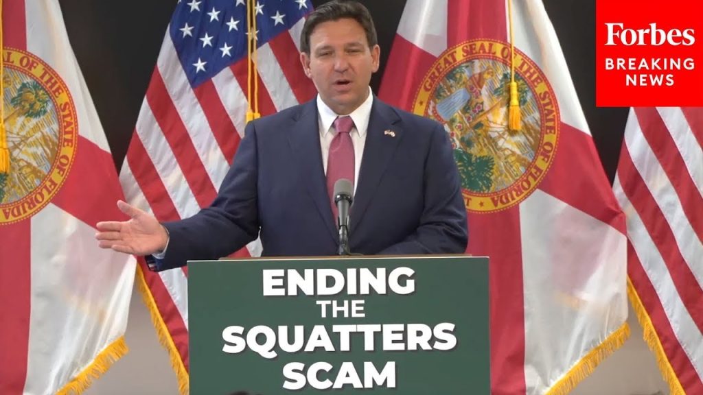 BREAKING NEWS: DeSantis Signs Into Law Hardline Property Rights Bill To Crack Down On Squatters