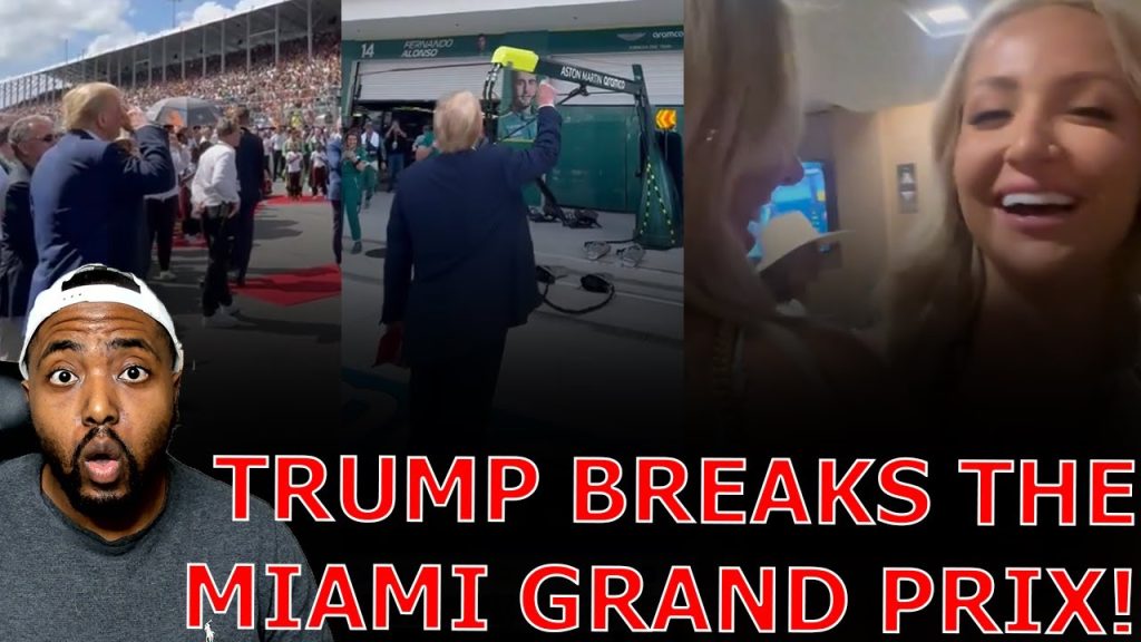 Stadium ERUPTS In USA Chants BREAKOUT FOR TRUMP As He STEALS THE SHOW At Miami F1 Grand Prix!