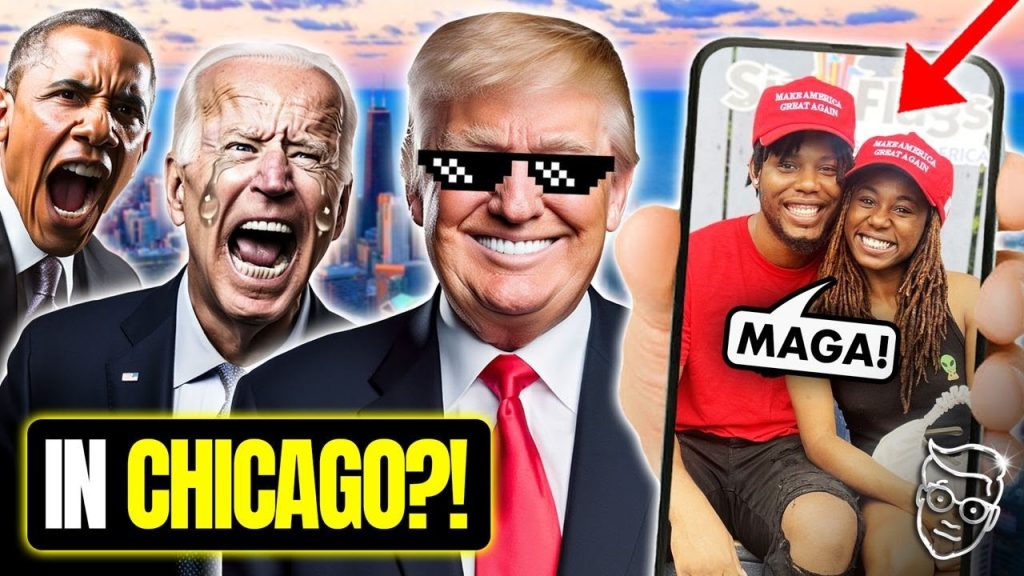 Young Black Patriots Wear MAGA Hats In Downtown Chicago | What Happens Next is INSANE