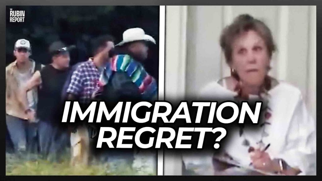 Watch Rich Liberal’s Face as Illegals Are Dropped Off at Her House