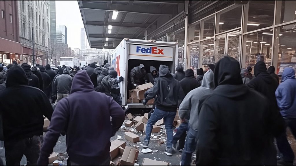 Thieves Loot Fedex Trucks… As NYC Falls Apart