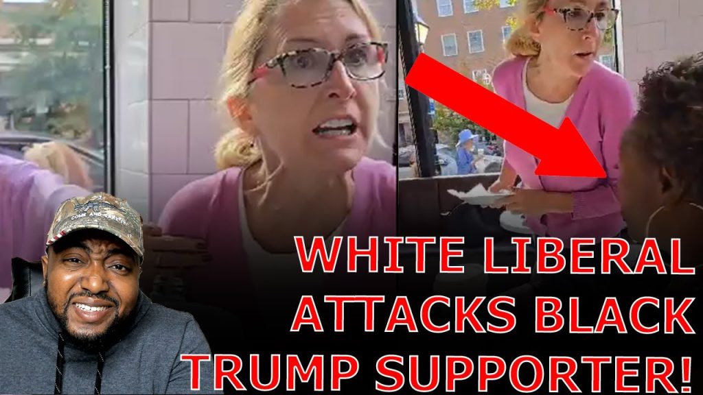 DERANGED Liberal White Woman LOSES HER MIND Over Black Trump Supporter REFUSING To Support Kamala!