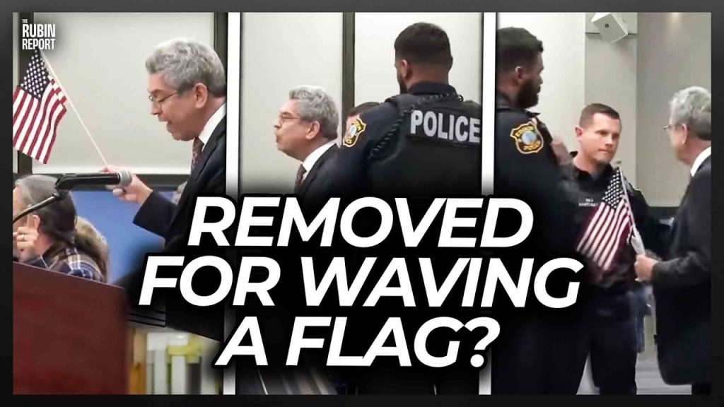 This State’s ‘Prop Ban’ Used to Justify Police Removing Man Waving US Flag at City Meeting