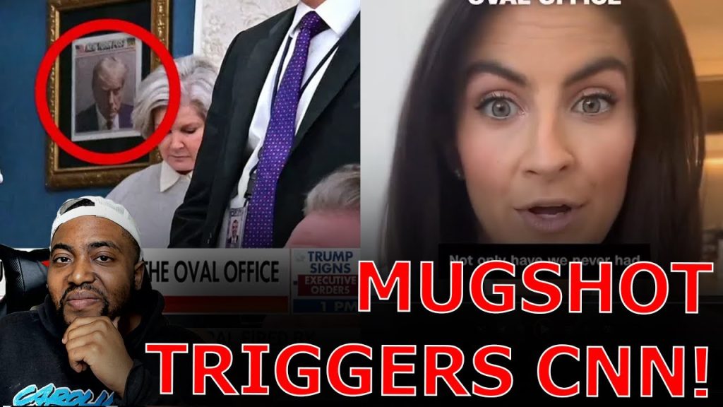 CNN Anchor TRIGGERED Over President Trump Posting MUG SHOT In White House Oval Office Doorway! CNN Anchor TRIGGERED Over President Trump Posting MUG SHOT In White House Oval Office Doorway!