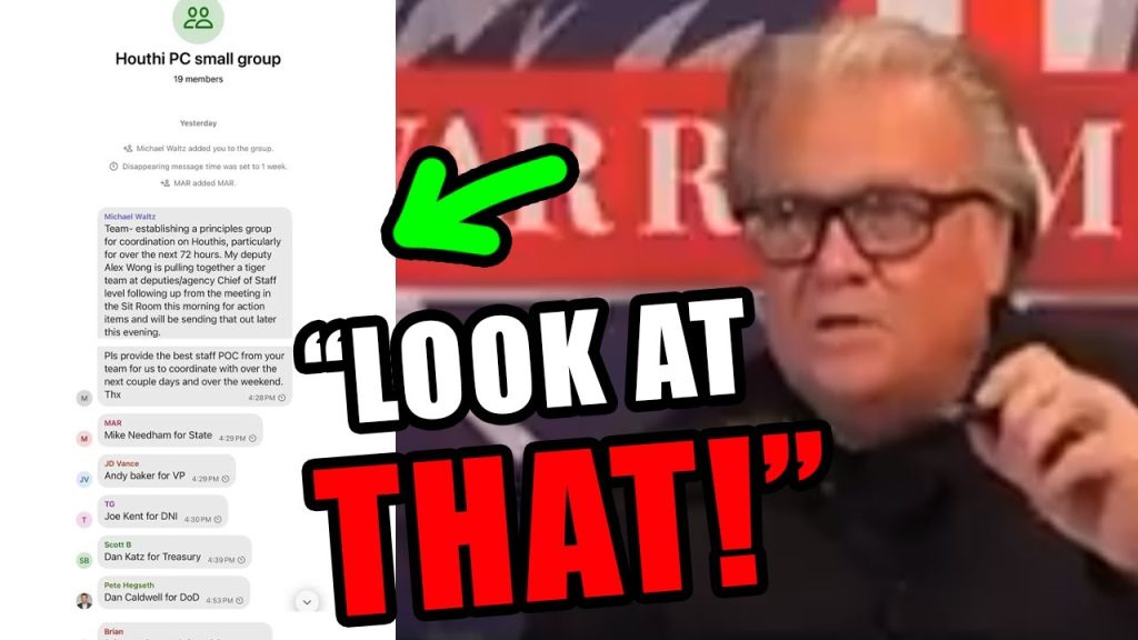 Steve Bannon notices something VERY PECULIAR about the Atlantic leaks….